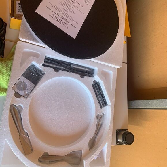 Inside Outside Home Slate Lazy Susan Serving Set 14” for Hosting Charcuterie - Picture 3 of 3